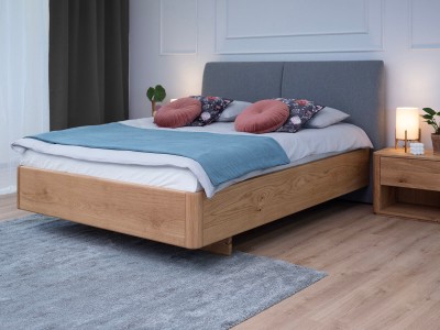 Letto imbottito 180x200cm in rovere Monza