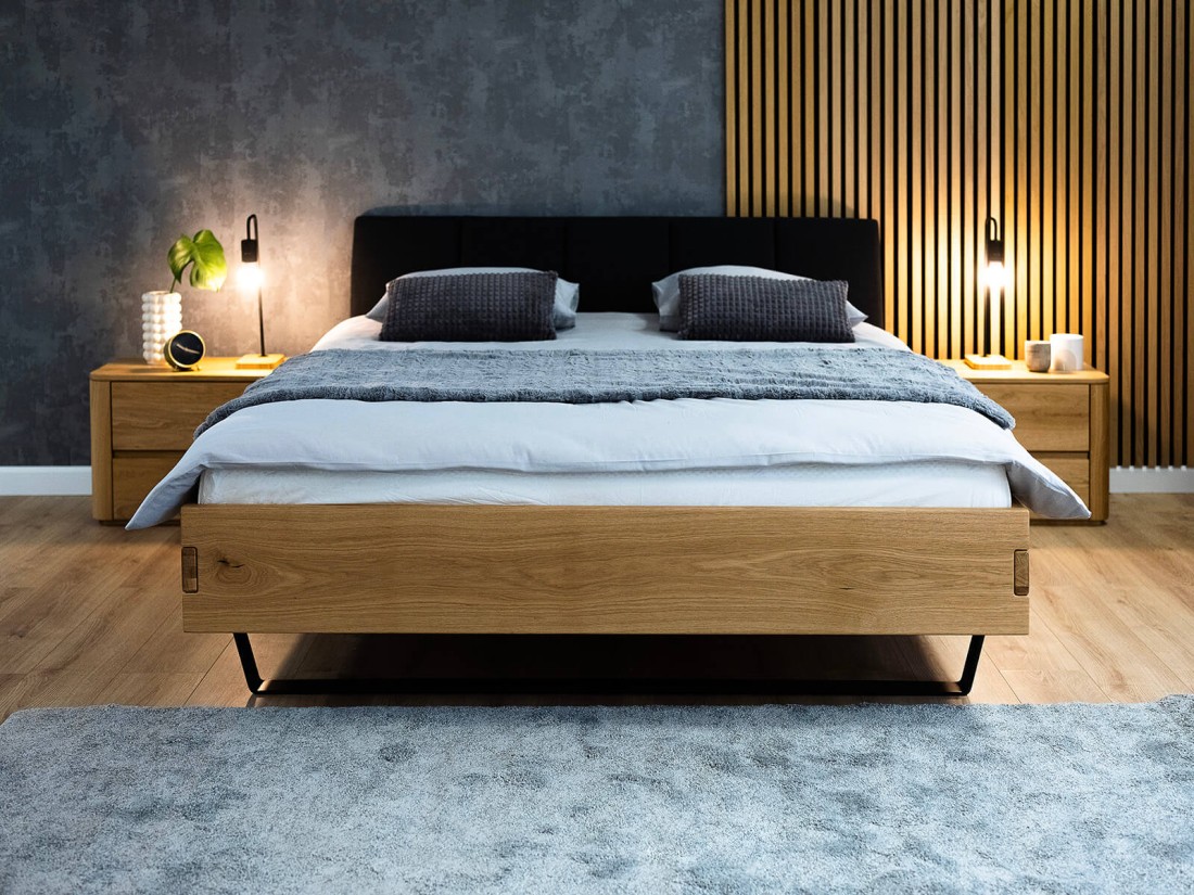 Letto in rovere 160x200cm industriale Teramo