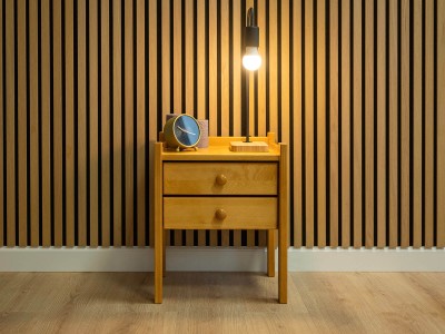 Comodino in legno IDA, Ontano