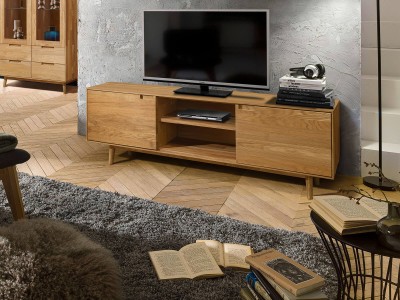 Mobile TV Bergen in rovere 180 cm olio intenso