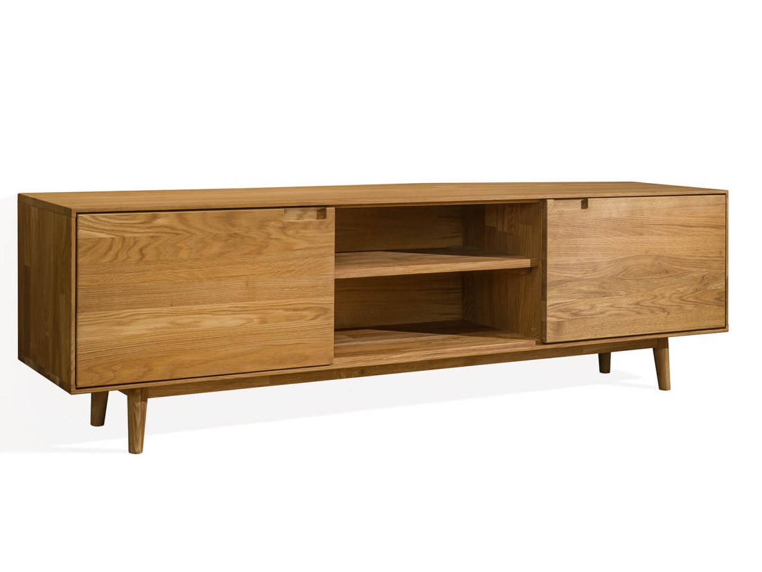 Mobile TV Bergen in rovere 180 cm olio intenso