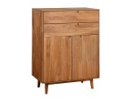 Cassettiera Bergen in rovere 2S 2D olio intenso