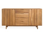 Cassettiera Bergen in rovere 4S 2D olio intenso