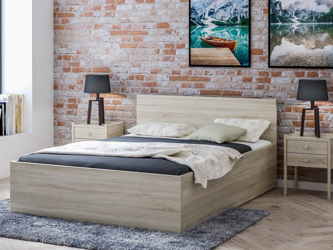 Letto 120x200 DM1 rovere Sonoma