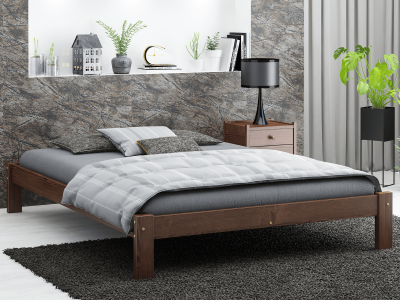 Letto in pino 120x200 Liliana noce