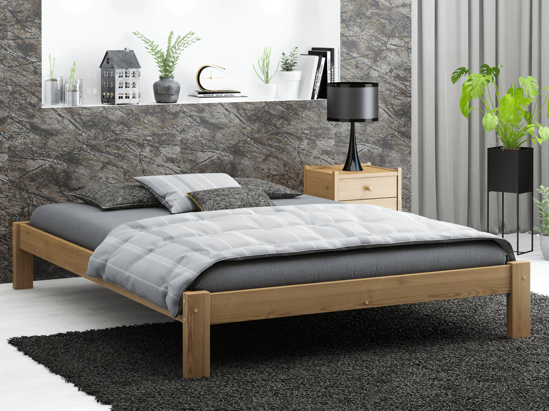 Letto in pino 160x200 Liliana rovere