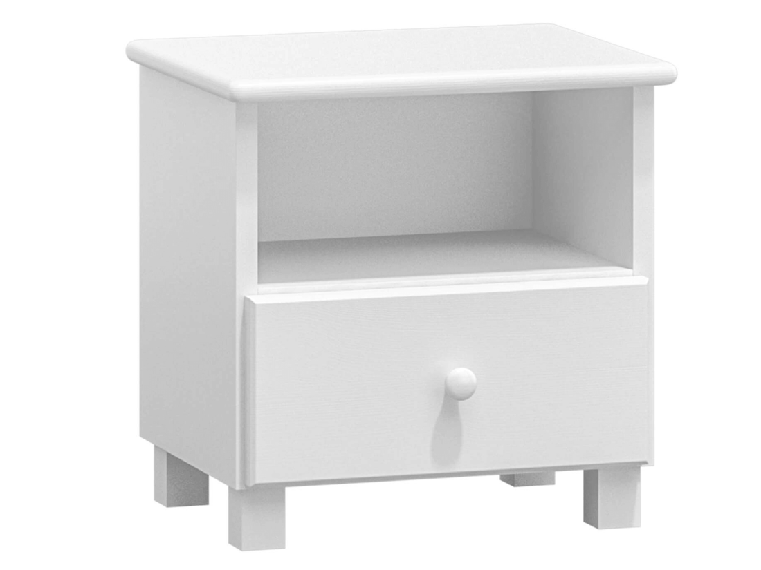 Mobile in pino TINA S1, colore bianco