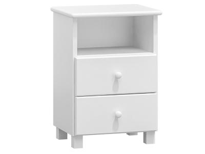 Mobile in pino TINA S2, colore bianco