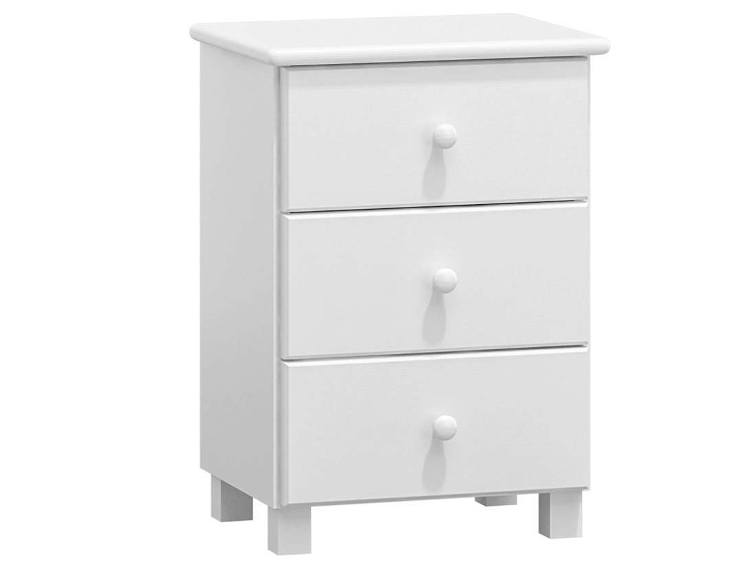 Mobile in pino TINA S3, colore bianco