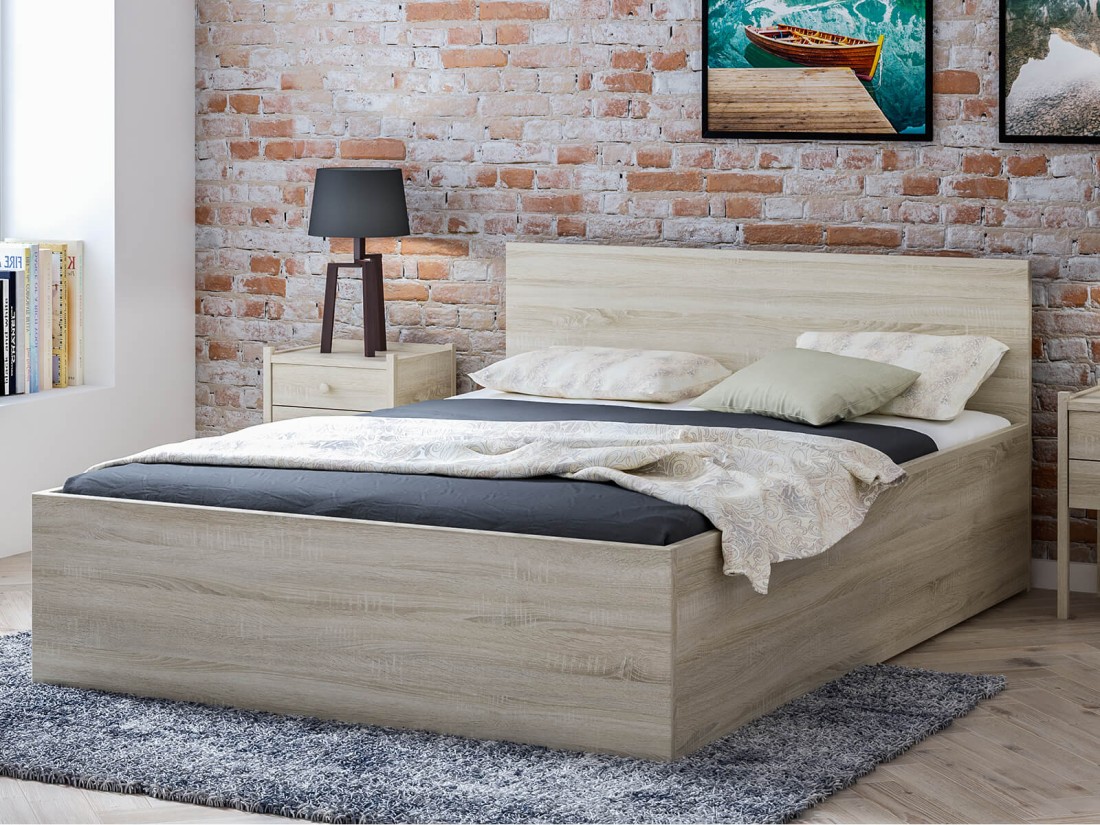 Letto 140x200 DM1 rovere Sonoma