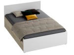 Letto 140x200 DM1 Bianco/facciate rovere sonoma