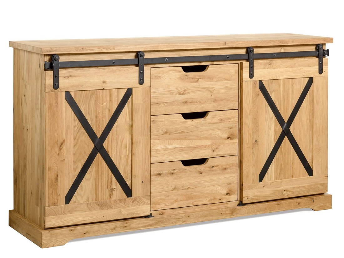 Cassettiera Loft in legno di rovere X-oak n. 3