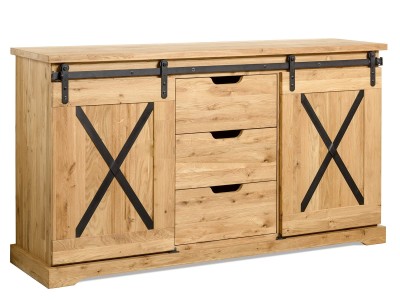 Cassettiera Loft in legno di rovere X-oak n. 3