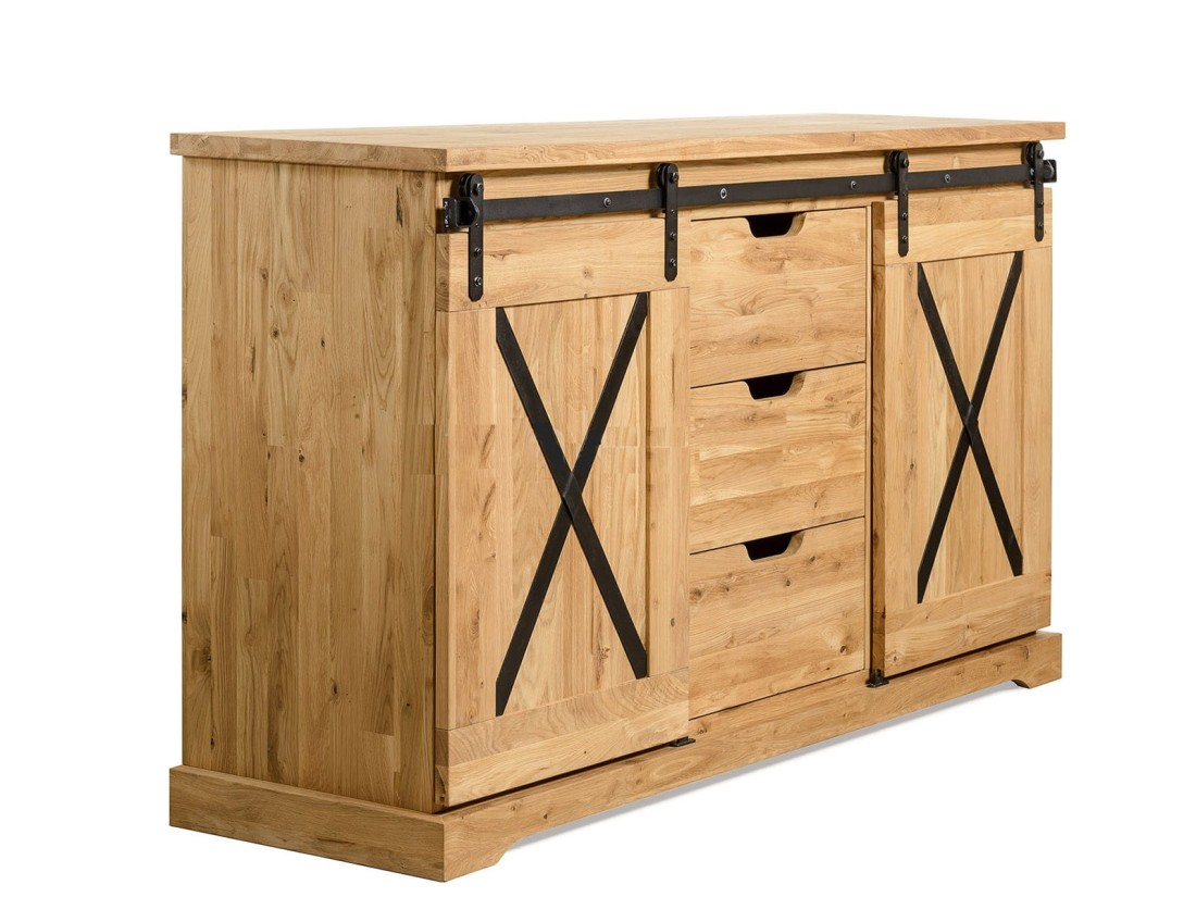 Cassettiera Loft in legno di rovere X-oak n. 3