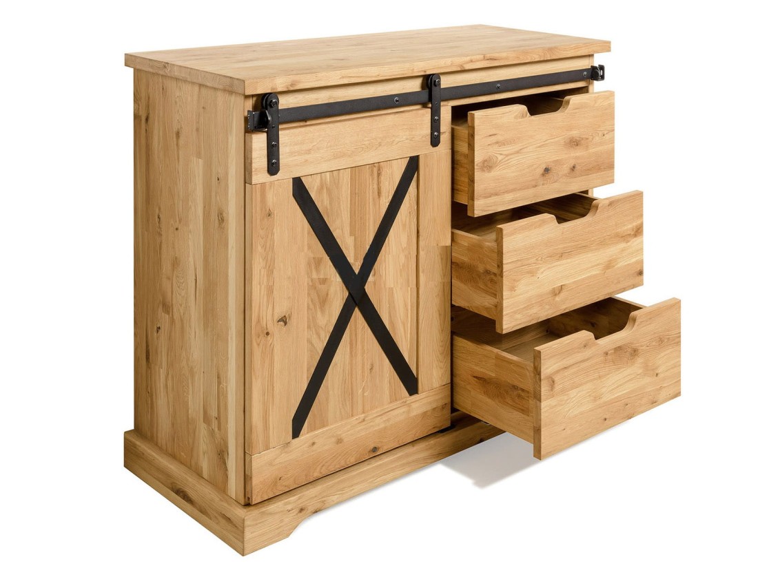 Cassettiera Loft in legno di rovere X-oak n. 2