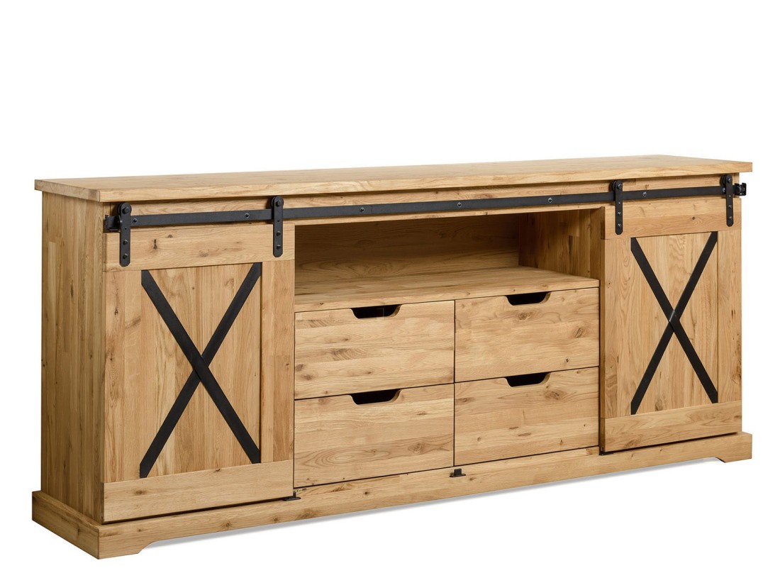 Cassettiera Loft in legno di rovere X-oak n. 4