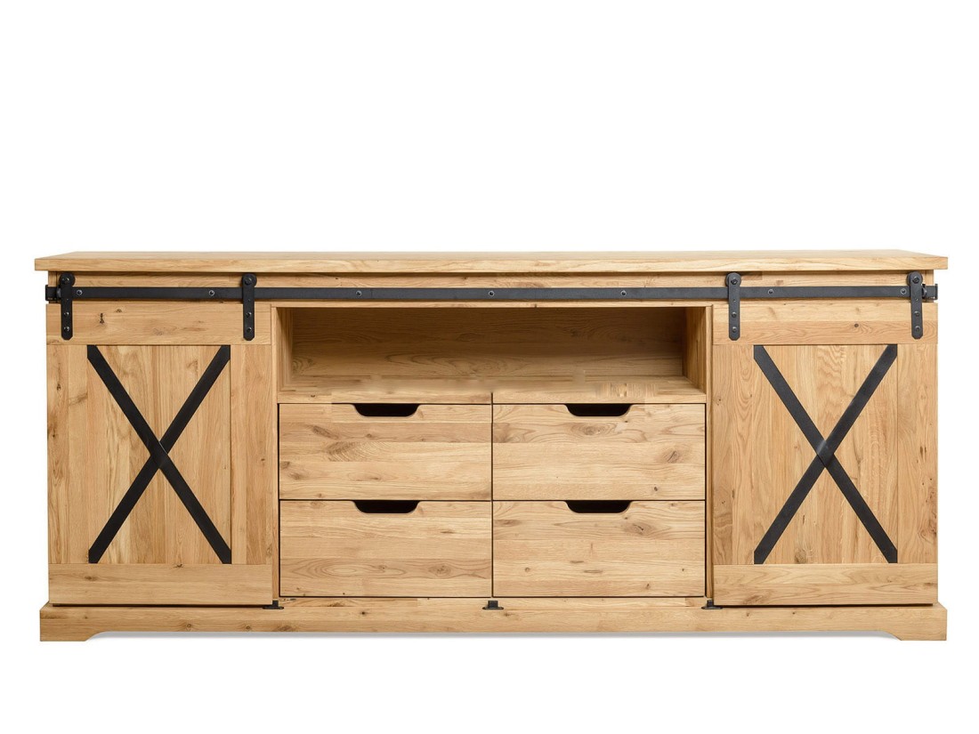 Cassettiera Loft in legno di rovere X-oak n. 4