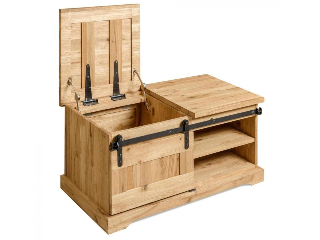 Cassettiera Loft in legno di rovere X-oak S
