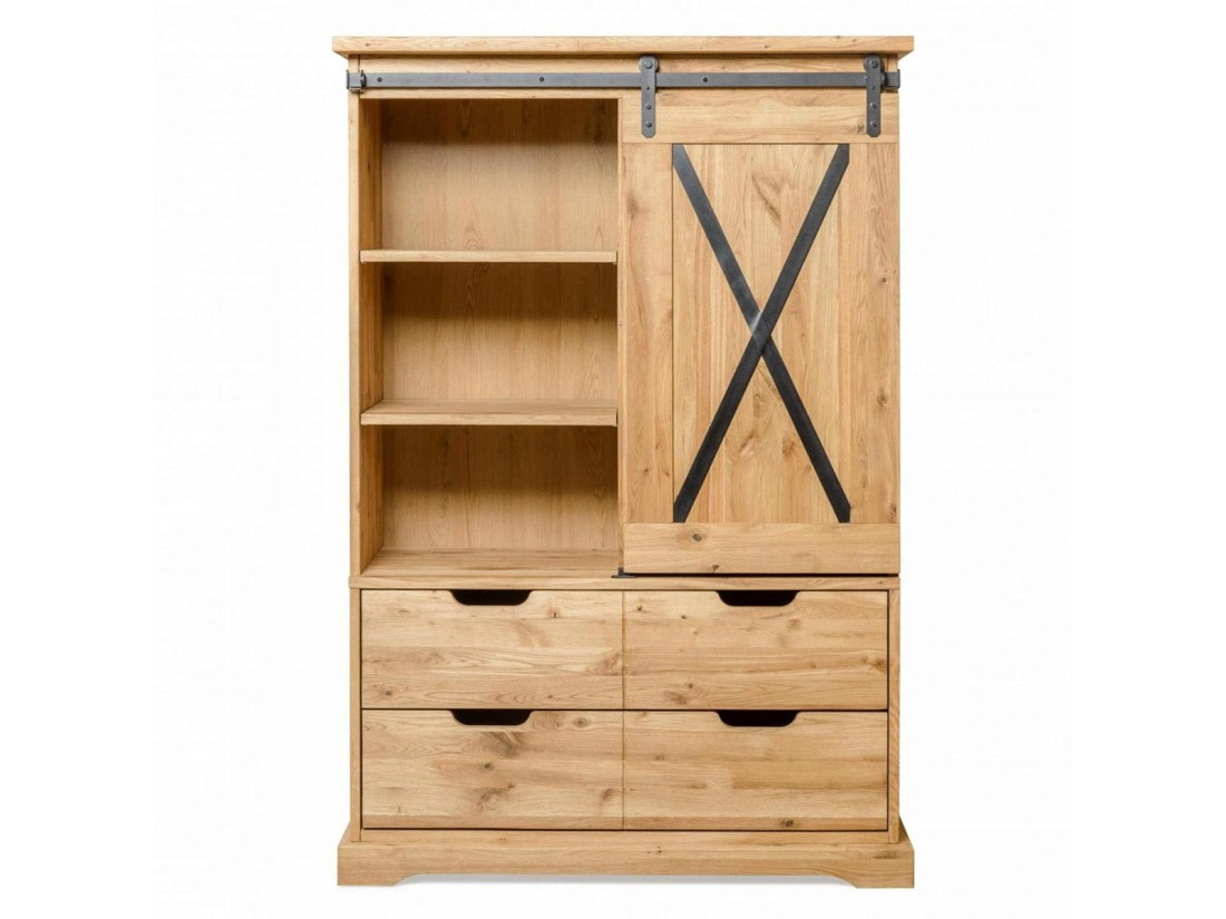 Mobile/vetrina in rovere Loft X-oak n. 1