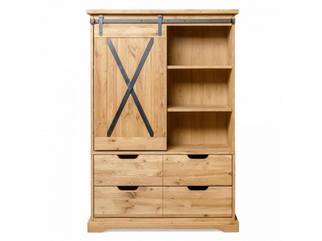 Mobile/vetrina in rovere Loft X-oak n. 1