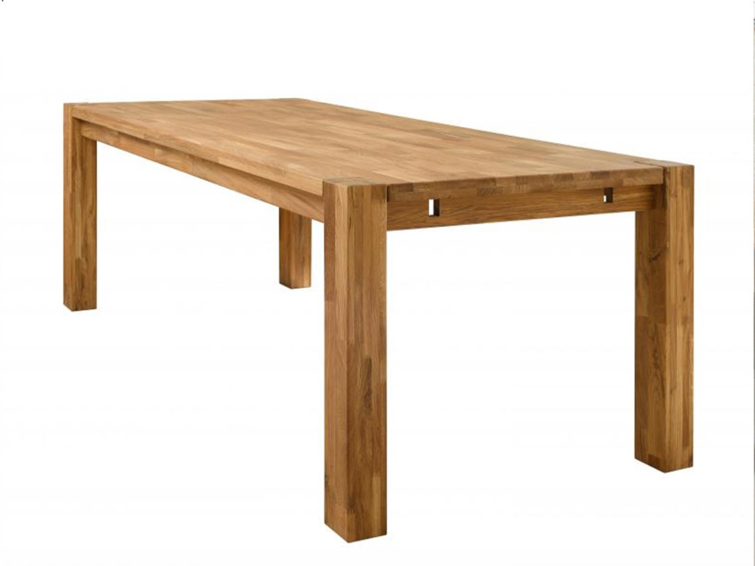 Tavolo pieghevole in rovere 90x160-260 cm Falun olio intenso