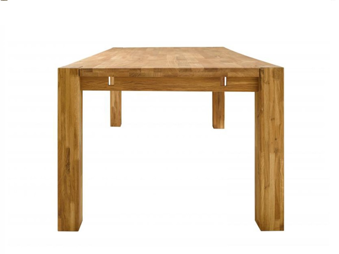 Tavolo pieghevole in rovere 90x160-260 cm Falun olio intenso