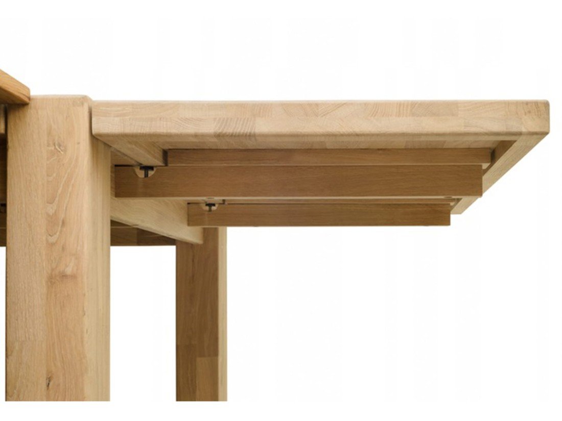 Tavolo pieghevole in rovere 90x160-260 cm Falun olio intenso