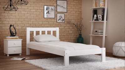 Letto 90x200 Ofelia in pino bianco