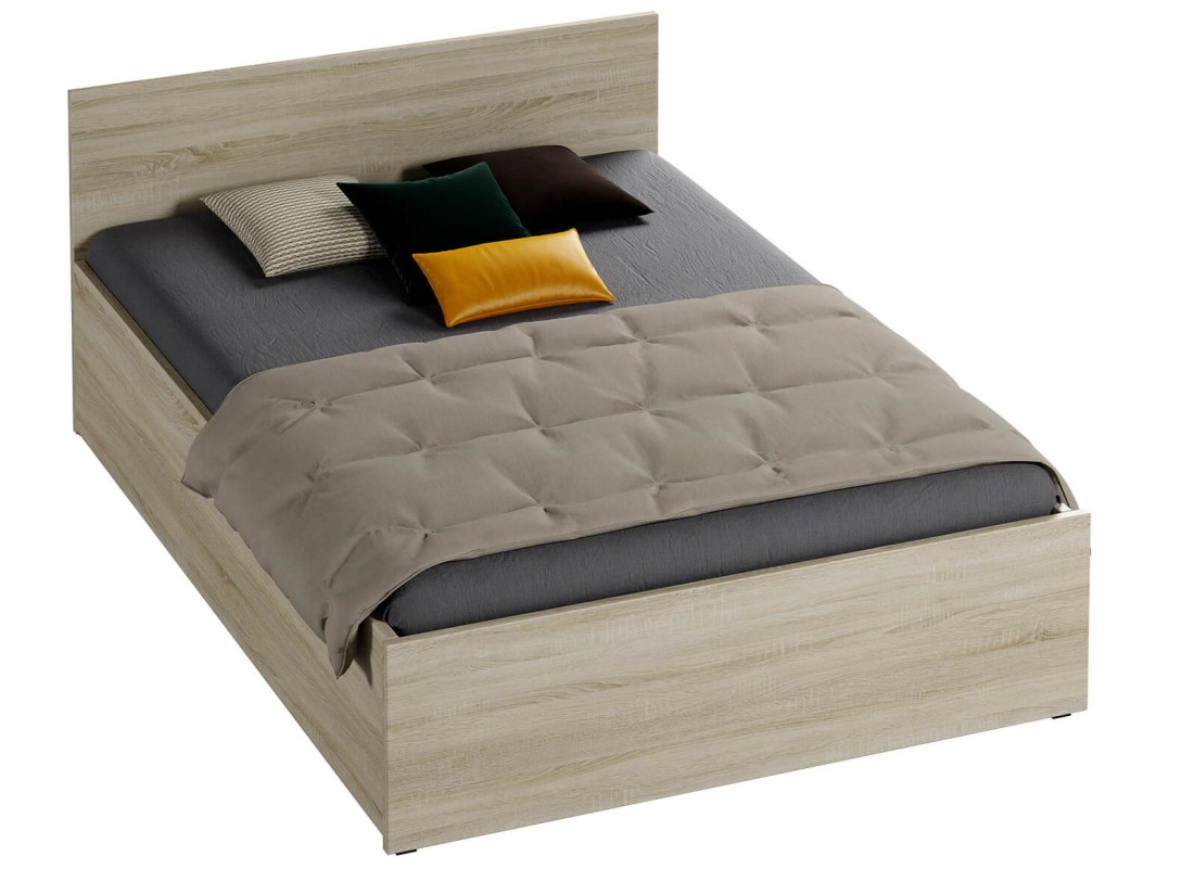 Letto con materasso 160x200 DM1 rovere Sonoma