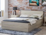 Letto con materasso 140x200 DM1 rovere Sonoma
