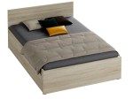 Letto con materasso 140x200 DM1 rovere Sonoma