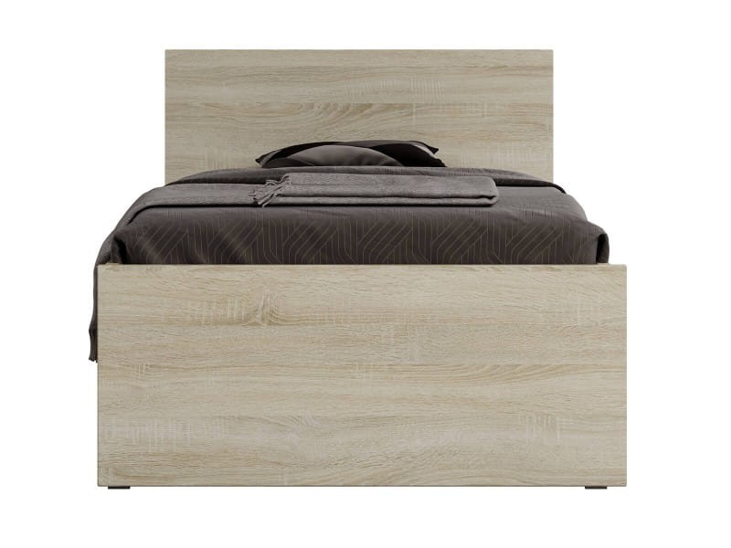Letto con materasso 90x200 DM1 rovere Sonoma