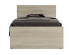 Letto con materasso 90x200 DM1 rovere Sonoma