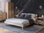 Letto in legno 180x200 di faggio Beskid 02 faggio naturale
