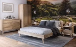 Letto in legno 180x200 di faggio Beskid 03 faggio naturale