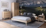Letto senza poggiatesta 180x200 in legno faggio Beskid 04 faggio naturale