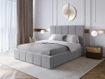 Letto imbottito con contenitore 140x200 PRO Line 18 colore Soro 90