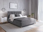 Letto imbottito 160x200 scandinavo Scandi Line 3 Velvet Grafite