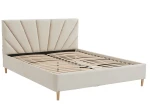 Letto imbottito 160x200 scandinavo Scandi Line 3 Velvet Beige