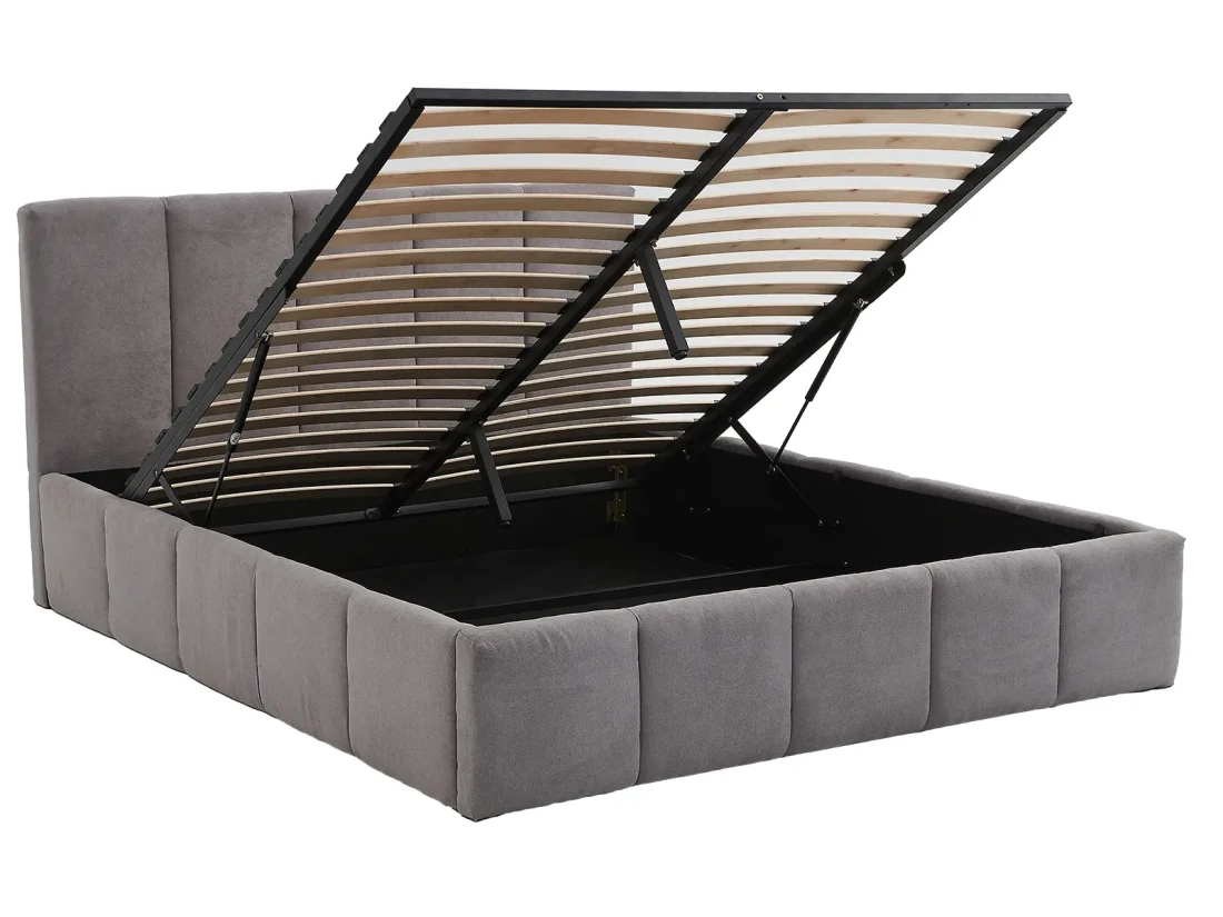 Letto imbottito con contenitore 140x200 PRO Line 18 colore Soro 90