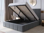 Letto imbottito con contenitore 160x200 PRO Line 18 colore Soro 97