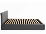 Letto imbottito 160x200 con materasso e contenitore TOP line 7 Velvet Grafite