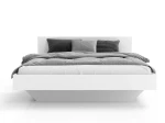 Letto levitante 160x200 bianco DM2 realizzato con pannello per mobili