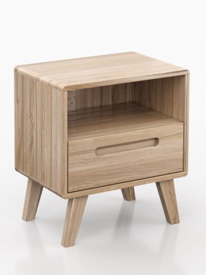 Comodino in legno di faggio Beskid faggio naturale