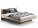 Letto levitante 120x200 rovere sonoma DM2 realizzato con pannello per mobili
