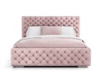 Letto imbottito 160x200 con contenitore PRO line 15 rosa