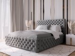 Letto imbottito 160x200 con contenitore PRO line 15 grafite