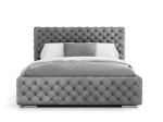 Letto imbottito 160x200 con contenitore PRO line 15 grafite