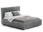 Letto imbottito 180x200 con contenitore PRO line 15 grafite