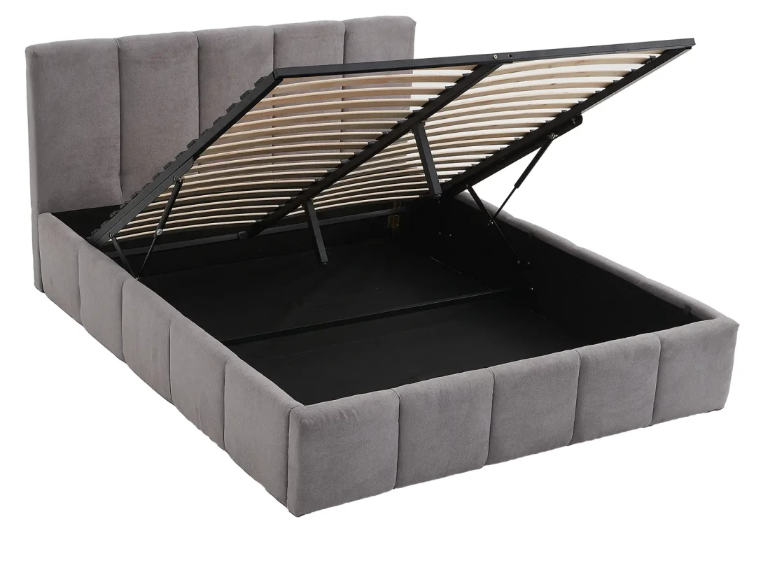 Letto imbottito con contenitore 180x200 PRO Line 18 colore Soro 90